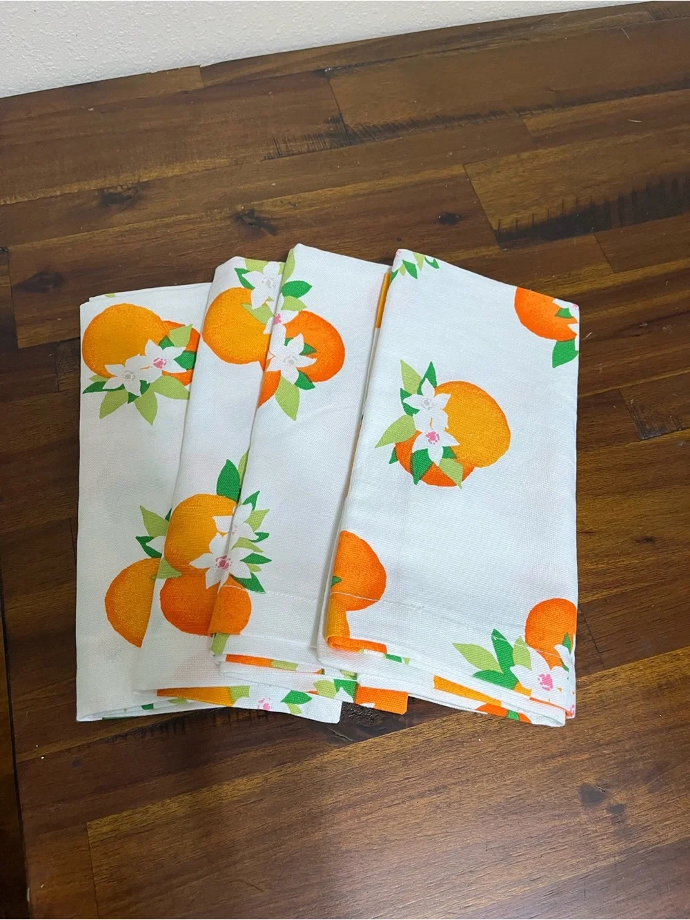 kate spade White Orange Citrus Napkin Set